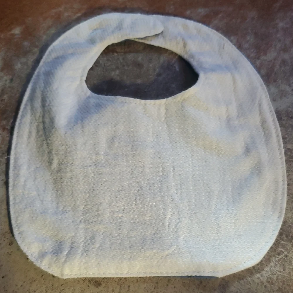Blue Sheep Design Baby Bib